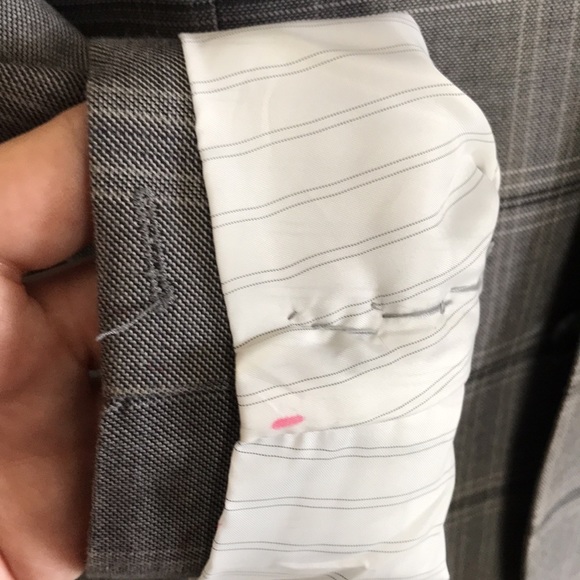 DKNY Jeans Grey Plaid Men’s Sport Coat Size Small - Picture 9 of 12